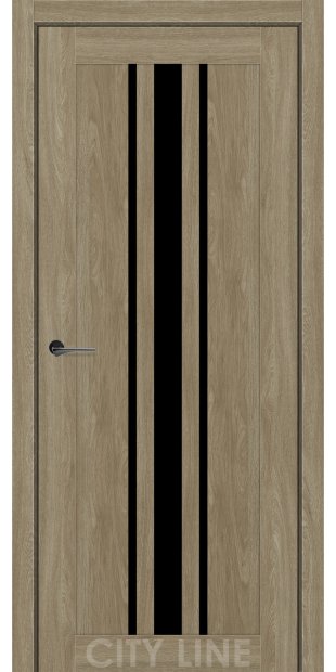 Межкомнатные двери CityLine Express ARDENA korfad-express-ardena-artvud-sepiya-oscar-collection-s-cernym-steklom